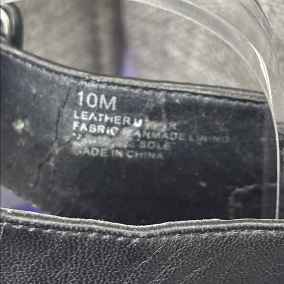 Gianni Bini Black Buckle Detail Sandals Size 10 M - Picture 7 of 12